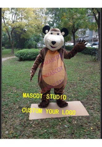 Bear Mascot Costume Cosplay Party Game Dress Outfit Advertising Halloween Adult