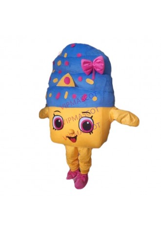 High Quality Ice Cream Mascot Cartoon Dolls Halloween Performance Props A++