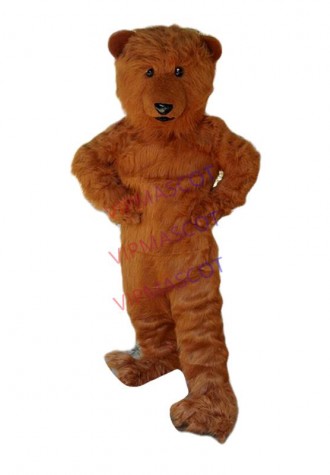 Grizzy Bear Mascot Costume Suit Cosplay Party Game Dress Outfit Halloween Adult