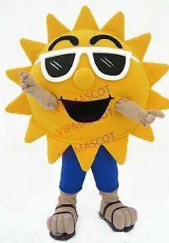 Sun Mascot Costume Cosplay Party Game Dress Outfit Advertising Halloween Adult