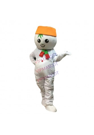 Snowman Mascot Costume Suit Cosplay Party Fancy Dress Outfit Halloween Adult