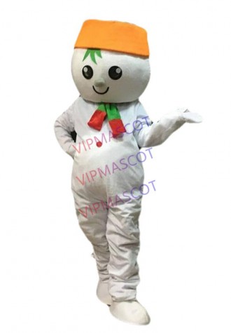 Snowman Mascot Costume Suit Cosplay Party Fancy Dress Outfit Halloween Adult
