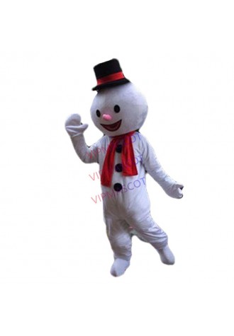 Xmas White Snowman Mascot Costumes Frozen Parade Suit Party Adults Dress Cosplay