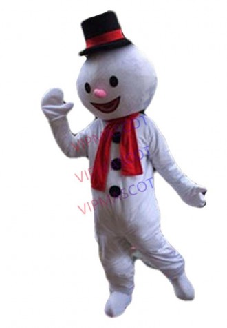 Xmas White Snowman Mascot Costumes Frozen Parade Suit Party Adults Dress Cosplay