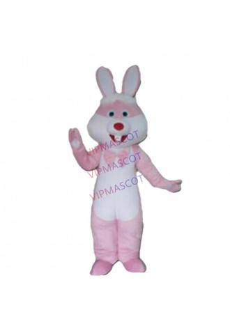 Pink Rabbit Mascot Costume Suit Cosplay Party Game Dress Outfit Halloween Adult