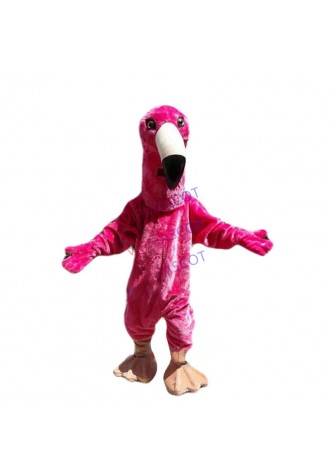 Halloween Pink Flamingo Mascot Costume Fancy Anime Cosplay Theme Dress Carnival