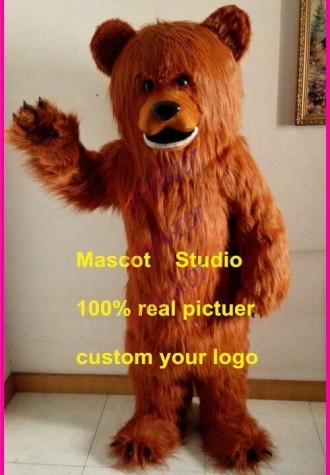 Grizzy Mascot Costume Suit Cosplay Party Game Dress Outfit Advertising Halloween