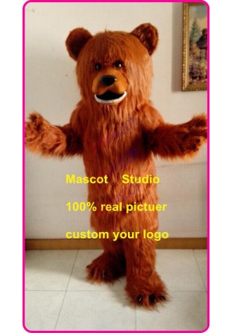 Grizzy Mascot Costume Suit Cosplay Party Game Dress Outfit Advertising Halloween
