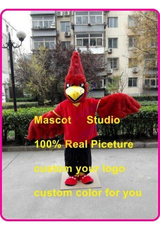 Red Jay Mascot Costume Suit Cosplay Party Game Dress Outfit Halloween Adult