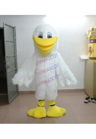 Customised White Bird Turkey Plush Mascot Spot Sound With Peculiar Hairs Gfit