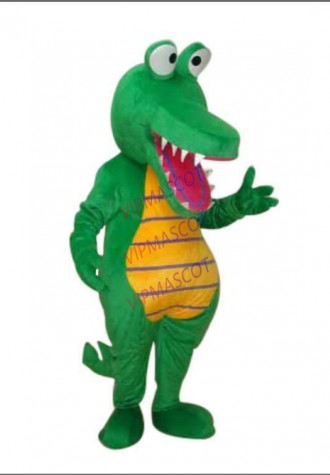 Crocodile Alligator Fat Adult Size Mascot Costume Get Together Mascot Clothing A