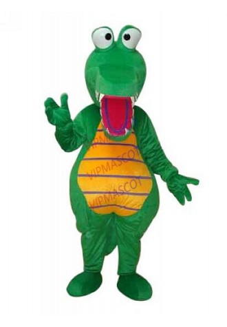 Crocodile Alligator Fat Adult Size Mascot Costume Get Together Mascot Clothing A