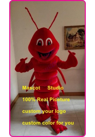Labster Mascot Costume Suit Cosplay Party Game Dress Outfit Halloween Adult 2019