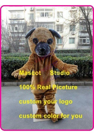Bulldog Mascot Costume Suit Cosplay Fancy Dress Outfit Halloween Adults Parade