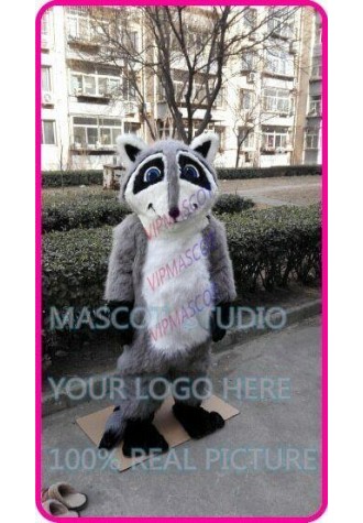 Raccoon Mascot Costume Suit Cosplay Party Game Dress Outfit Halloween Adult 2019