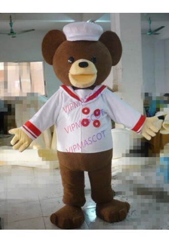 Teddy Bear Mascot Uniform Costume Chef Panda Adults Ceremonial Party Fancy Dress