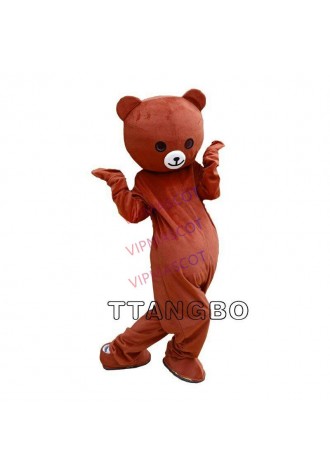  Hot Brown Bear Mascot Costume Suit Adult Size Party Dress Halloween