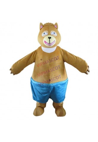 Halloween White Brown Bear Mascot Cosplay Party Dress Clothing Carnival Adults