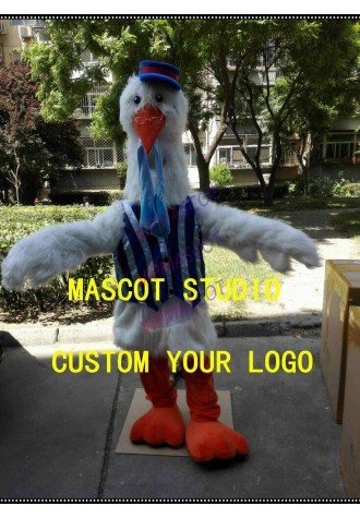 Halloween Stork Mascot Costume Suit Anime Cosplay Mascotte Theme Dress Adult New