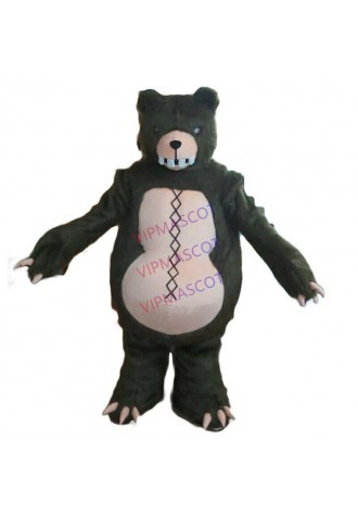 Halloween Black Bear Mascot Costume Cosplay Party Game Clothing Carnival Adults