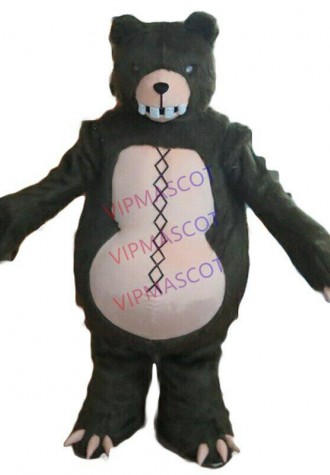 Halloween Black Bear Mascot Costume Cosplay Party Game Clothing Carnival Adults