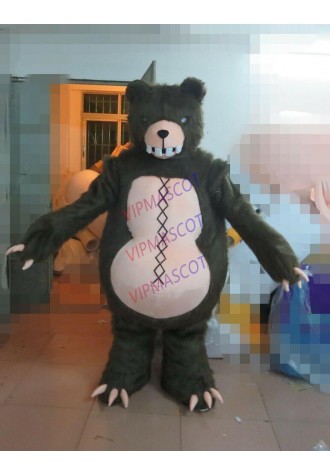 Halloween Black Bear Mascot Costume Cosplay Party Game Clothing Carnival Adults