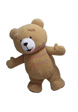 Reenactment Theater Inflatable Plush Bear Mascot Costume Adult Size GIft