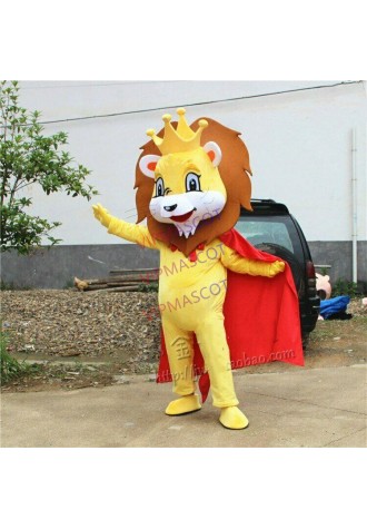 Lion King Mascot Costume Suit Cosplay Party Game Dress Outfit Halloween Adult