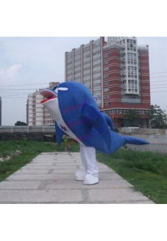 Dolphin Mascot Walking Animals Adult Costume Cartoon Cosplay Suit Party