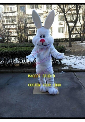 Rabbit Mascot Costume Suit Cosplay Party Game Dress Outfit Advertising Halloween