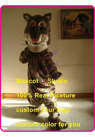 Cute Leopard Mascot Costume Suit Cosplay Party Game Dress Outfit Halloween Adult
