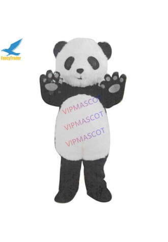 Hot Cosplay Panda Bear Mascot Costume Carnival Party Fancy Dress Fluffy EPE Suit