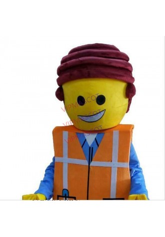 Man Mascot Costume Cosplay Party Game Dress Outfit Advertising Halloween Adult
