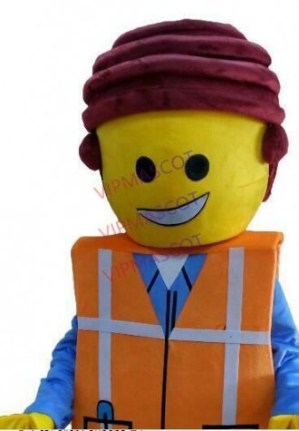 Man Mascot Costume Cosplay Party Game Dress Outfit Advertising Halloween Adult