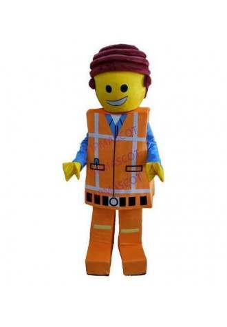 Man Mascot Costume Cosplay Party Game Dress Outfit Advertising Halloween Adult
