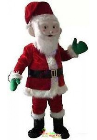 Santa Claus Mascot Christmas Costume Cosplay Xmas Birthday Party Adult Dress ADS