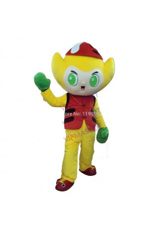 Halloween Yellow Boy Mascot Costume Cosplay Party Game Clothing  Carnival Adults