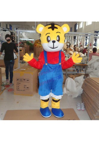 Tiger Mascot Costume Adult Cosplay Suit Animal Parade Cartoon Party Dress Outfit