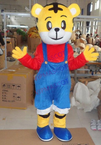 Tiger Mascot Costume Adult Cosplay Suit Animal Parade Cartoon Party Dress Outfit