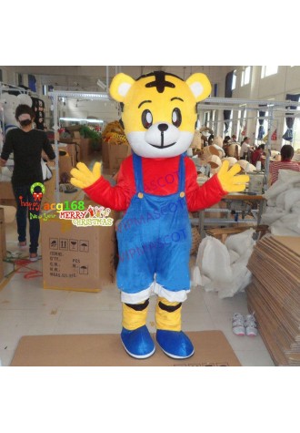 Tiger Mascot Costume Adult Cosplay Suit Animal Parade Cartoon Party Dress Outfit