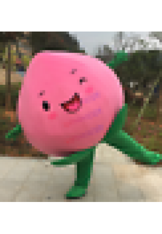 Professional Pink Peach Cartoon Mascot Costume Facny Dress Reenactment Adult Siz