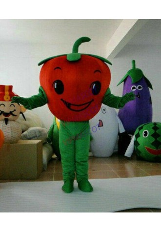 Halloween Tomato Mascot Costume Cosplay Party Outfits Clothing Carnival Adults