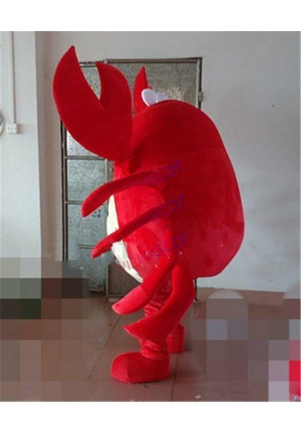 Red Crab Mascot Costume Suit Cosplay Party Game Dress Outfit Halloween Adult