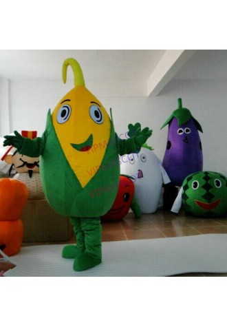 Advertising Corn Maize Cartoon Fancy Dress Mascot Costume Adult Outside Dress