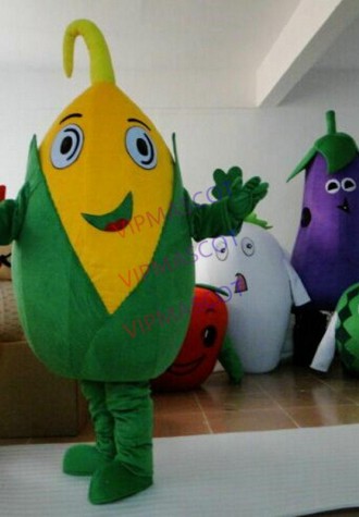 Advertising Corn Maize Cartoon Fancy Dress Mascot Costume Adult Outside Dress
