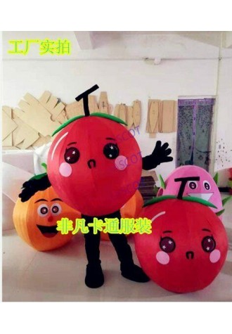 Fruits Shy Cherry Mascot Costume Suits Cosplay Party Fancy Dress Outfits Parade