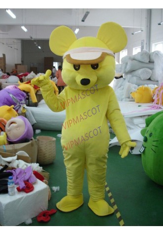Yellow Mouse Cartoon Character Costume Cosplay Mascot Custom Products Gift