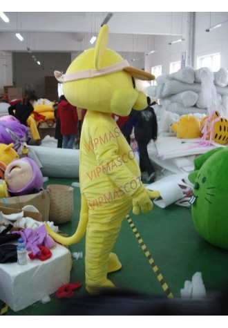 Yellow Mouse Cartoon Character Costume Cosplay Mascot Custom Products Gift
