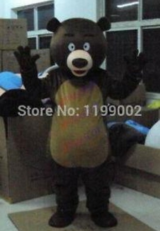 Halloween Brown Bear Mascot Costume Cosplay Party Clothing Carnival Adults