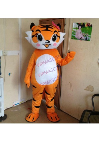 Tiger Mascot Costume Girl Animal Cartoon Cosplay Adult Party Dress Outfit Unisex
